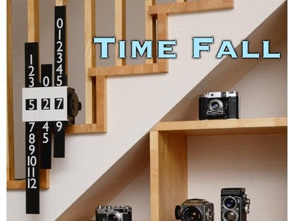 time fall - digital clock vertical bars shiura 3d print model - Mito3D