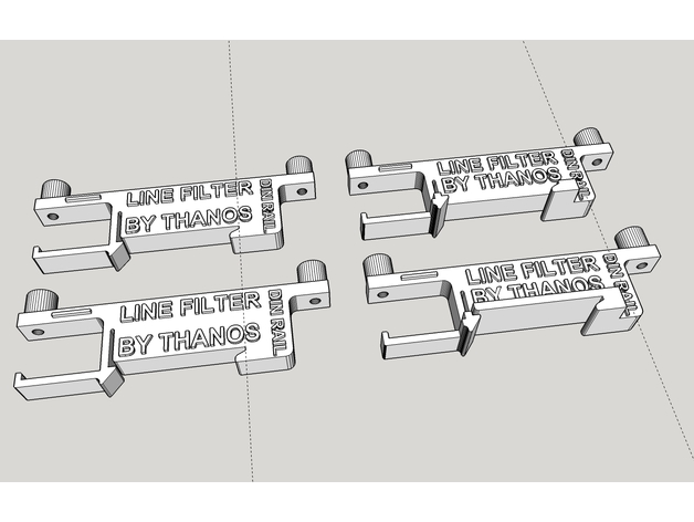 ligne filtre vacarme rail monter tronicgr 3D print model - Mito3D