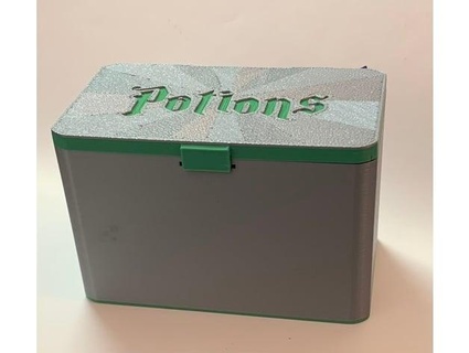 ufs-133 potions 3x5 index recipe card file box harry potter unclefranksays 3d print model - Mito3D