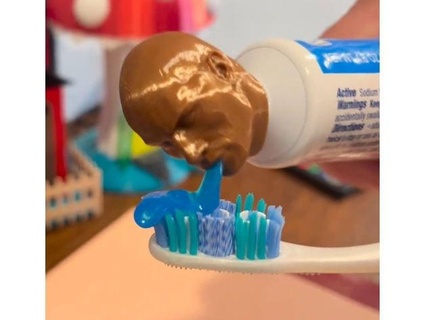 rock toothpaste lid 3dpeteyoutube 3d print model - Mito3D
