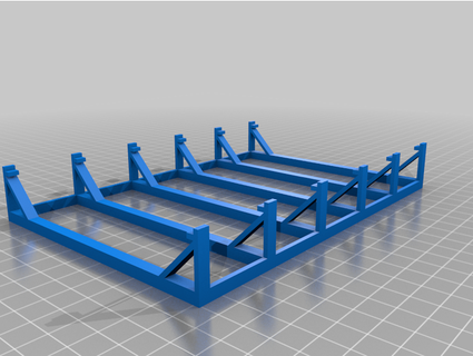 ice tray support & divider gameoverdude 3d print model - Mito3D