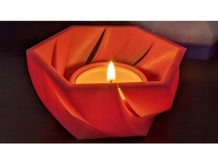 mantello salevo tè candela titolare supporto quarkhaven 3d print model - Mito3D