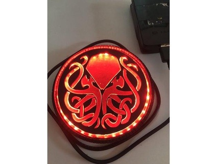cthulhu Coaster LED USB fgbettio 3d print model - Mito3D