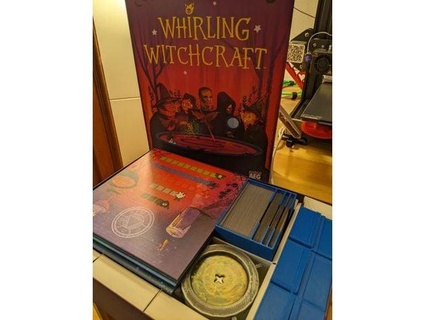 whirling witchcraft insert organizer sleeved card holder token boxes - retail gameyspirits 3d print model - Mito3D
