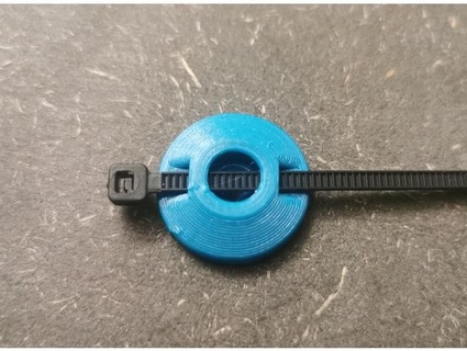 cable tie holder 3mm screwhole 3 5mm midi 3d print model - Mito3D