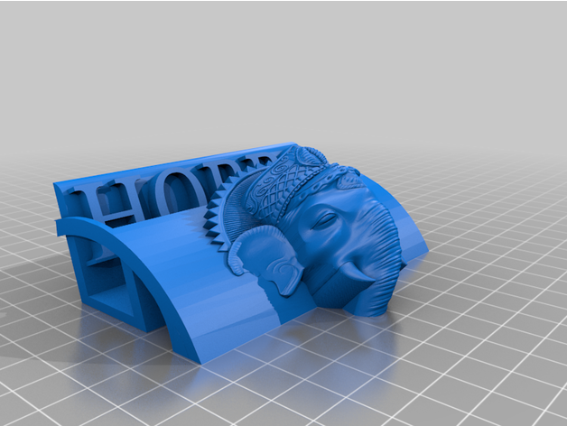 Entreprise carte titulaire soutien Ganesh faucon vulgaire 3D print model - Mito3D