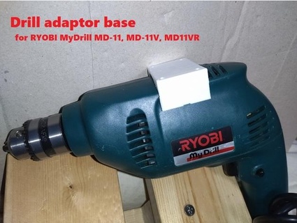 ryobi mydrill md-11 adaptor base tomyama 3d print model - Mito3D