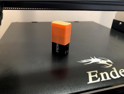 9v battery cover storage eagle390 3d print model - Mito3D