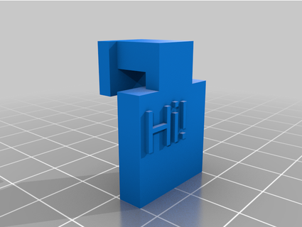 testo distintivo 3dprintedjosiah 3d print model - Mito3D