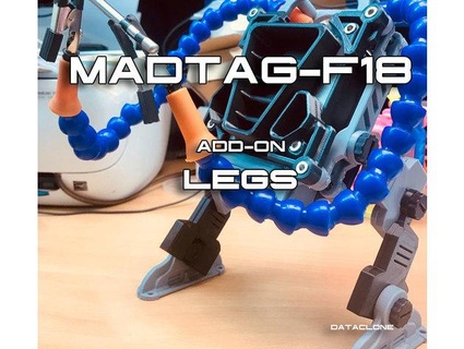 madtag f18 legs add-on dataclone 3d print model - Mito3D