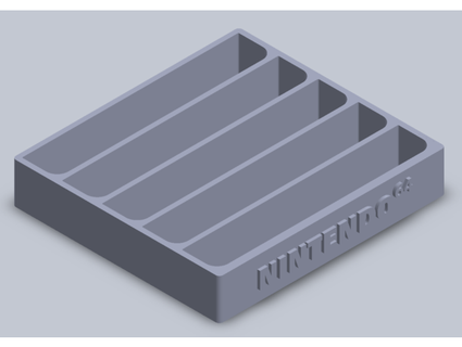 nintendo 64 cartucho soporte 5 espacio puma volador 3d print model - Mito3D