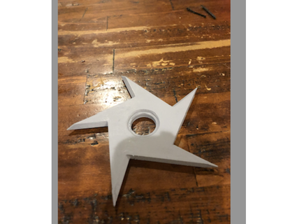 throwing star jamesharris3 3d print model - Mito3D