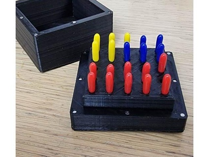 cricut lâmina armazenamento caixa 5x5 cara corcunda 3d print model - Mito3D