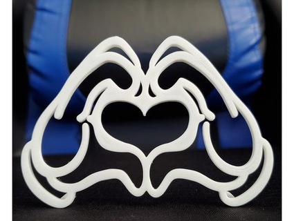 mickey mouse heart hands e3dcreations 3d print model - Mito3D