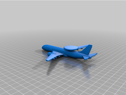 awacs like Boeing küçük çoçuk 3d print model - Mito3D