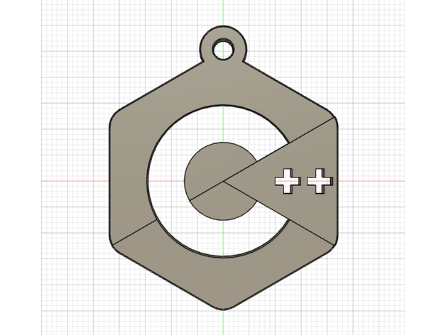 c ++ llavero vo led 3D print model - Mito3D