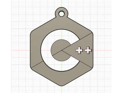 c ++ chaveiro vo led 3d print model - Mito3D