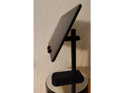h hen und neigungs- verstellbarer handyhalter verstellbar smartphonestand smartphone handy caleb 3d 3d print model - Mito3D