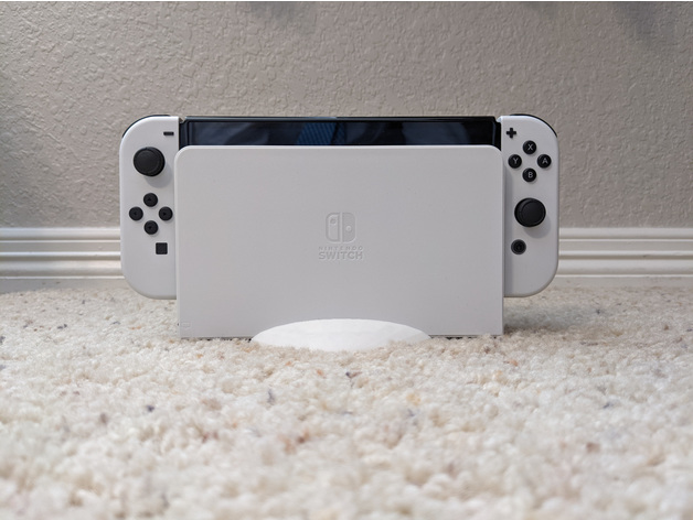 nintendo switch oled dock cradle carpet trevorade 3D print model - Mito3D