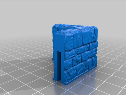 dungeonsticks v3 stone corner rmiller2112 3d print model - Mito3D