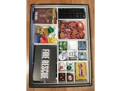 flash point fire rescue board game organizer - base expansions 7a75 3d print model - Mito3D