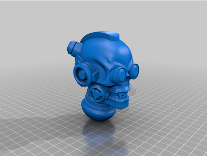 mechanical puppet head kiryans5 3d print model - Mito3D