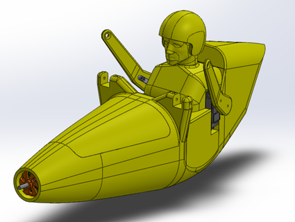 rc parapente harness pilot eike2d85 3d print model - Mito3D