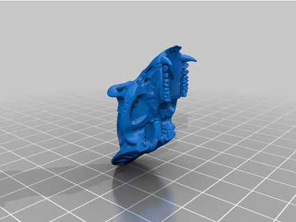mechanical gorilla skull pavmike 3d print model - Mito3D