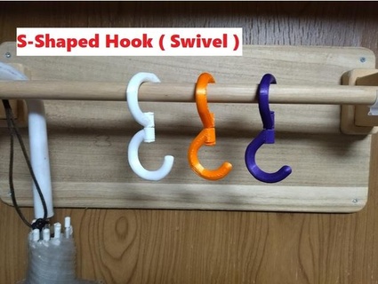 s-shaped hook swivel tomyama 3d print model - Mito3D