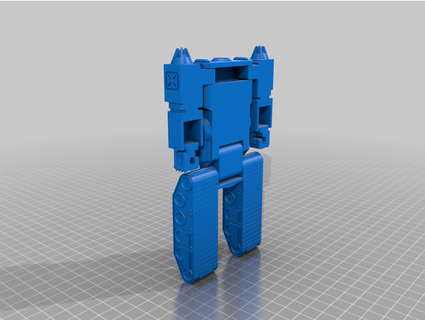 Decepticon Panzer transformierbar Single drucken Unterstützung Material dabombdiggity 3d print model - Mito3D