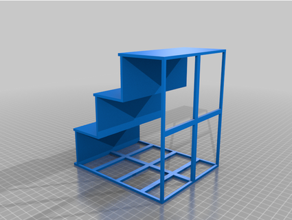 3 nivel especia estante búfalo montaña diseño 3d print model - Mito3D
