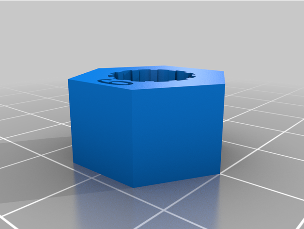 easy-change shower handle hawthorne 3D print model - Mito3D