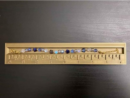 straight bracelet ruler organizer planner 10mm flat trough tedday  3d print model - Mito3D