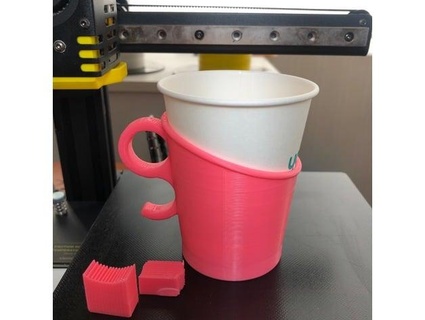 paper cup holder aha nadarata 3d print model - Mito3D
