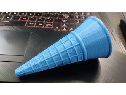 hielo crema cono 3diest 3d print model - Mito3D
