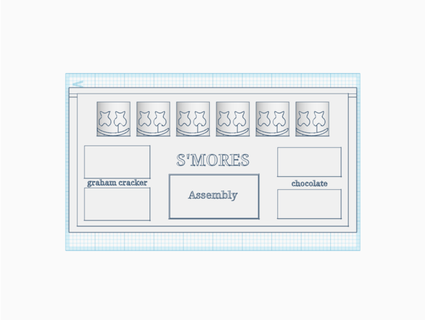 s'mores tray gshoww 3d print model - Mito3D