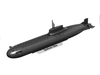typhoon class submarine hobbyman 3d print model - Mito3D