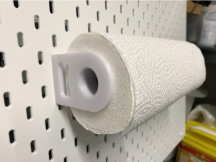 ultimate paper towel dispenser - skadis redux edition joergp 3d print model - Mito3D