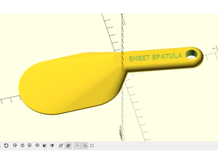 bed sheet tucker spatula tool customizable nother ngineer 3d print model - Mito3D