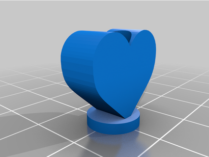 San Valentino cuore vaso falso fiori tcl 3d print model - Mito3D