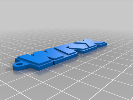 subaru impreza wrx keychain tag southbaygsr 3d print model - Mito3D