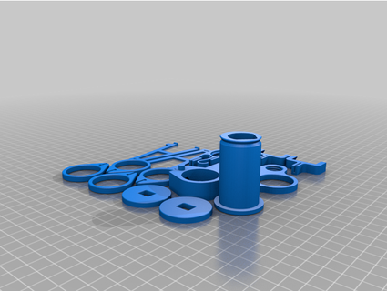 makelangelo 5 plotter 2022 printed parts 100+200g weights i-make-robots 3d print model - Mito3D