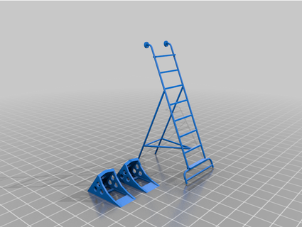 mig 21 merdiven tekerlek takozlar ikinci 3d print model - Mito3D