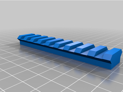 picatinny rail échelle skylander 3d print model - Mito3D