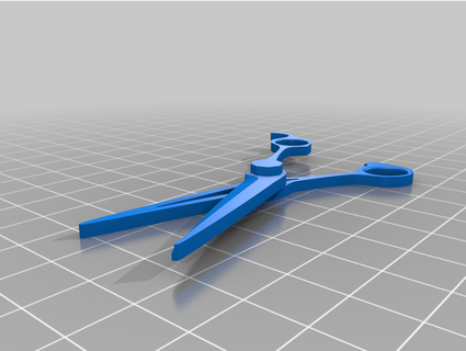 object scissors no1 ground designer 3d print model - Mito3D