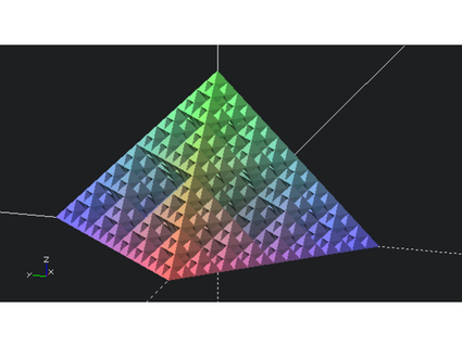 sierpinski 4 pyramid Code anpassbar vendicar1 3d print model - Mito3D