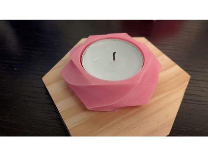 veltin tea candle holder quarkhaven 3d print model - Mito3D