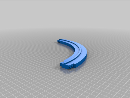 curved monorail track c shore 3d print model - Mito3D