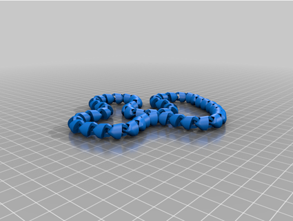 articulated chain fidget loop - 49 links brieshon 3d print model - Mito3D