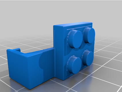 tello Lego minifig montare ammuffito 3d print model - Mito3D